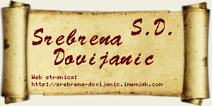 Srebrena Dovijanić vizit kartica